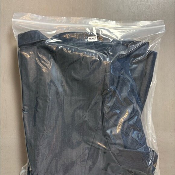 Calvin Klein Womens Navy Blue Blazer Suit Jacket 1 Button Subtle Pin Stripe 6 - Picture 14 of 14